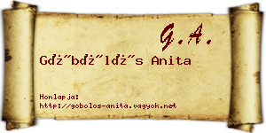 Göbölös Anita névjegykártya