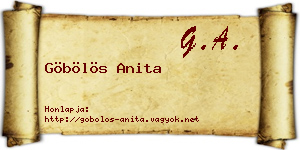 Göbölös Anita névjegykártya